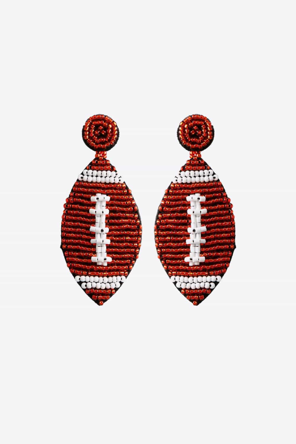 Football bead Earrings