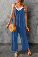 Brandi Spaghetti Strap Wide Leg Jumpsuit