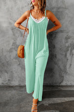 Brandi Spaghetti Strap Wide Leg Jumpsuit