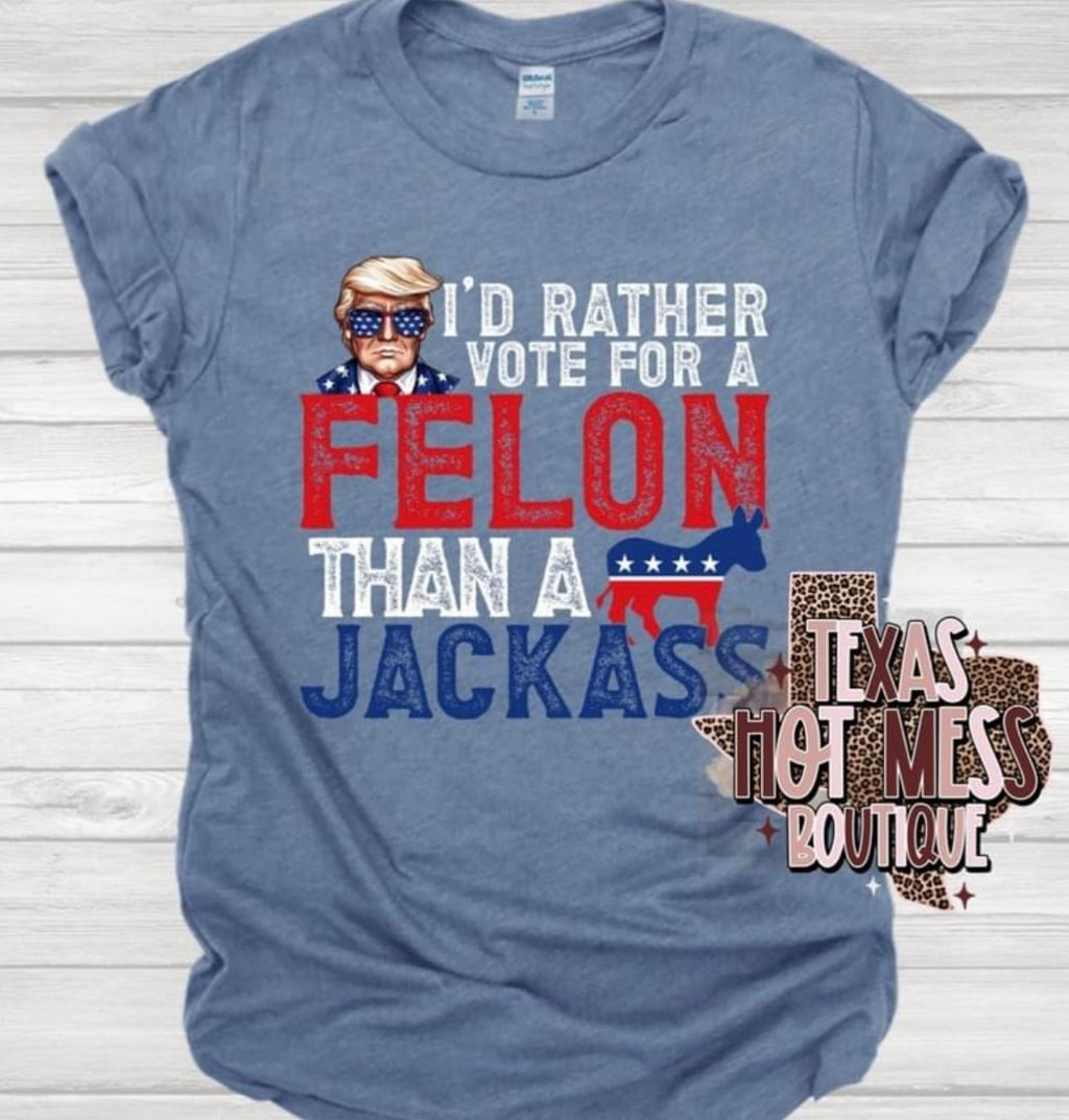 I’d rather Vote for a Felon