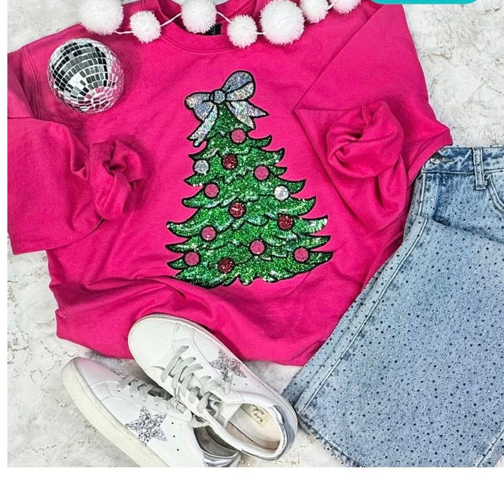 Christmas Tree Patch Long Sleeve