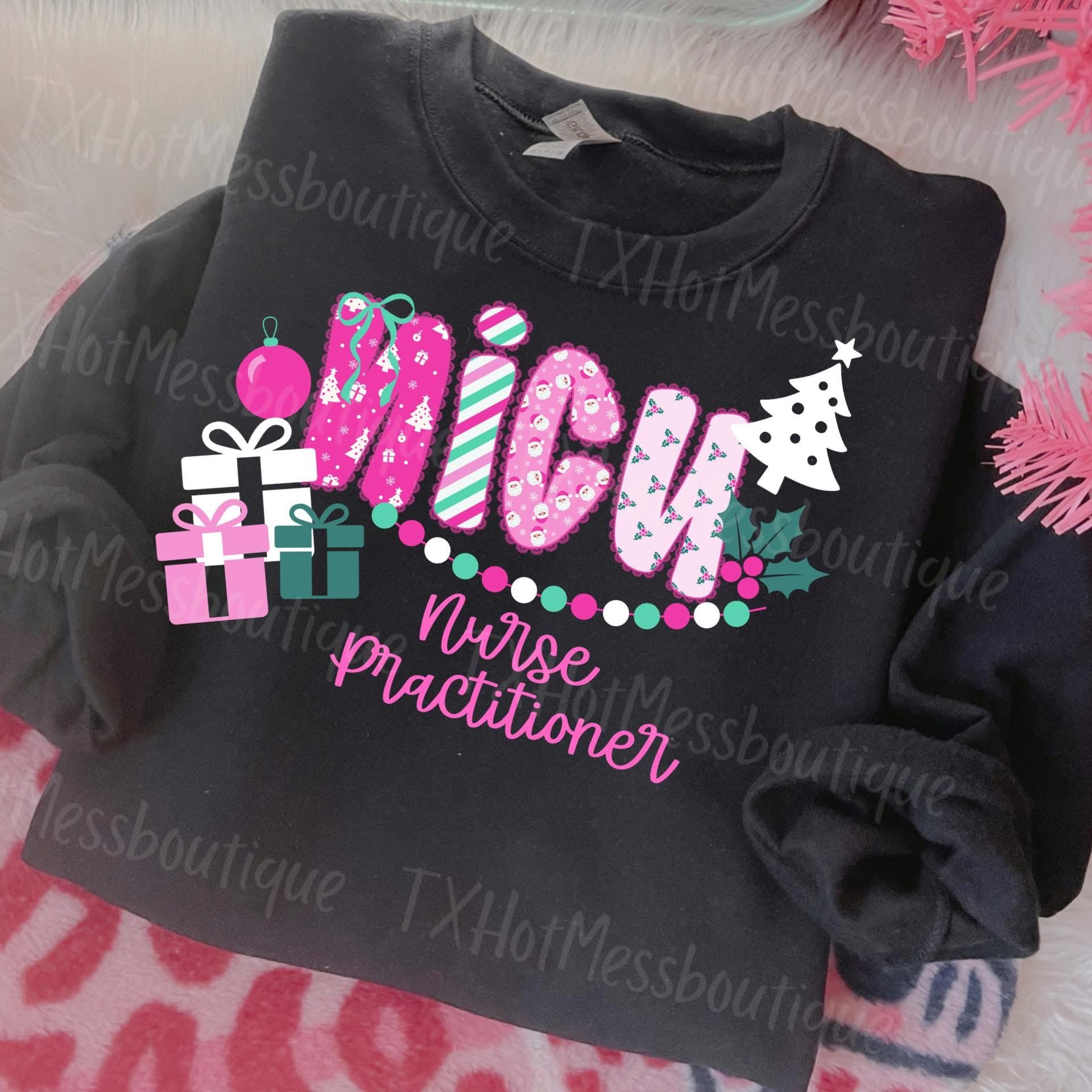 Pink Christmas Sweatshirt NNP