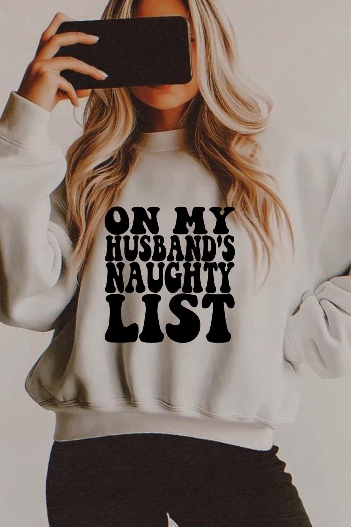 On my husbands Naughty List