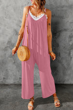 Brandi Spaghetti Strap Wide Leg Jumpsuit