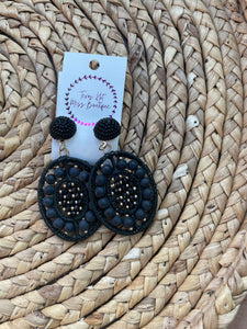 Elise black Earrings