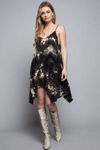 Galaxy Tye Dye Dress ~ Black