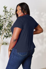 Basic Full Size Round Neck Short Sleeve T-Shirt