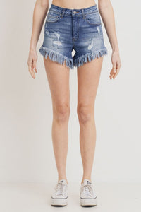 "Fredonia" Fringe High Rise Shorts