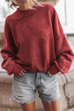 Round Neck Dropped Shoulder Sweatshirt