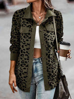 Lauren Leopard Buttoned Jacket