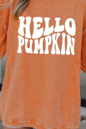 HELLO PUMPKIN Graphic Sweatshirt