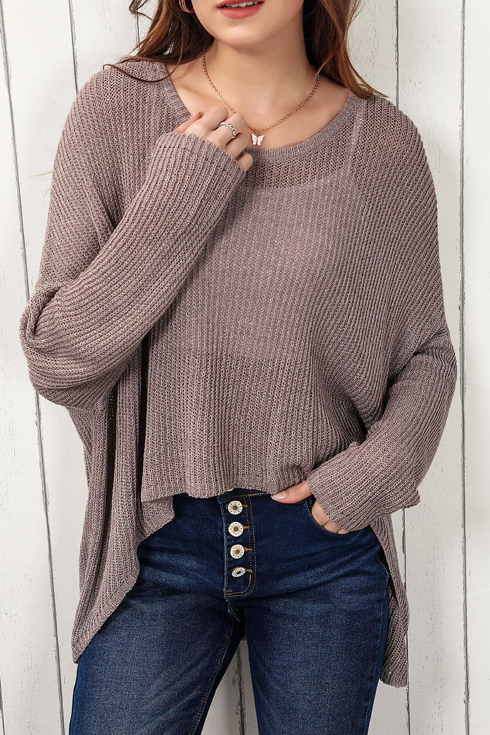 Annabel High-Low Sweater Ships 5-12 business days
