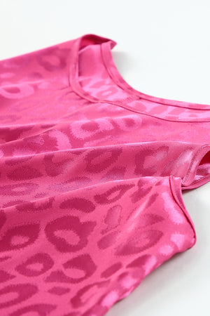 Sweet Days Leopard Round Neck Tank