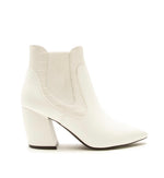 “Malone” White Booties