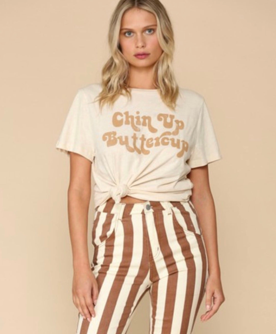 Chin Up Butter Cup ~ Graphic Tee