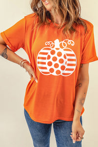 Pumpkin  Round Neck T-Shirt