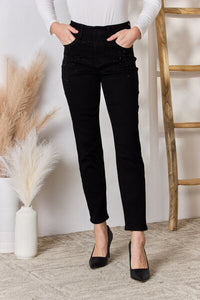 The Ball Must Drop Judy Blue  Rhinestone Embellished Slim Jeans