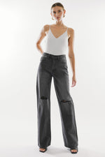 Janice Kancan High Waist Distressed Knee Jeans