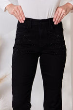 The Ball Must Drop Judy Blue  Rhinestone Embellished Slim Jeans