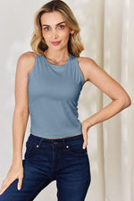 Full Size Round Neck Slim Tank