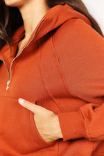 Pumpkin Days Half-Zip Long Sleeve Hoodie