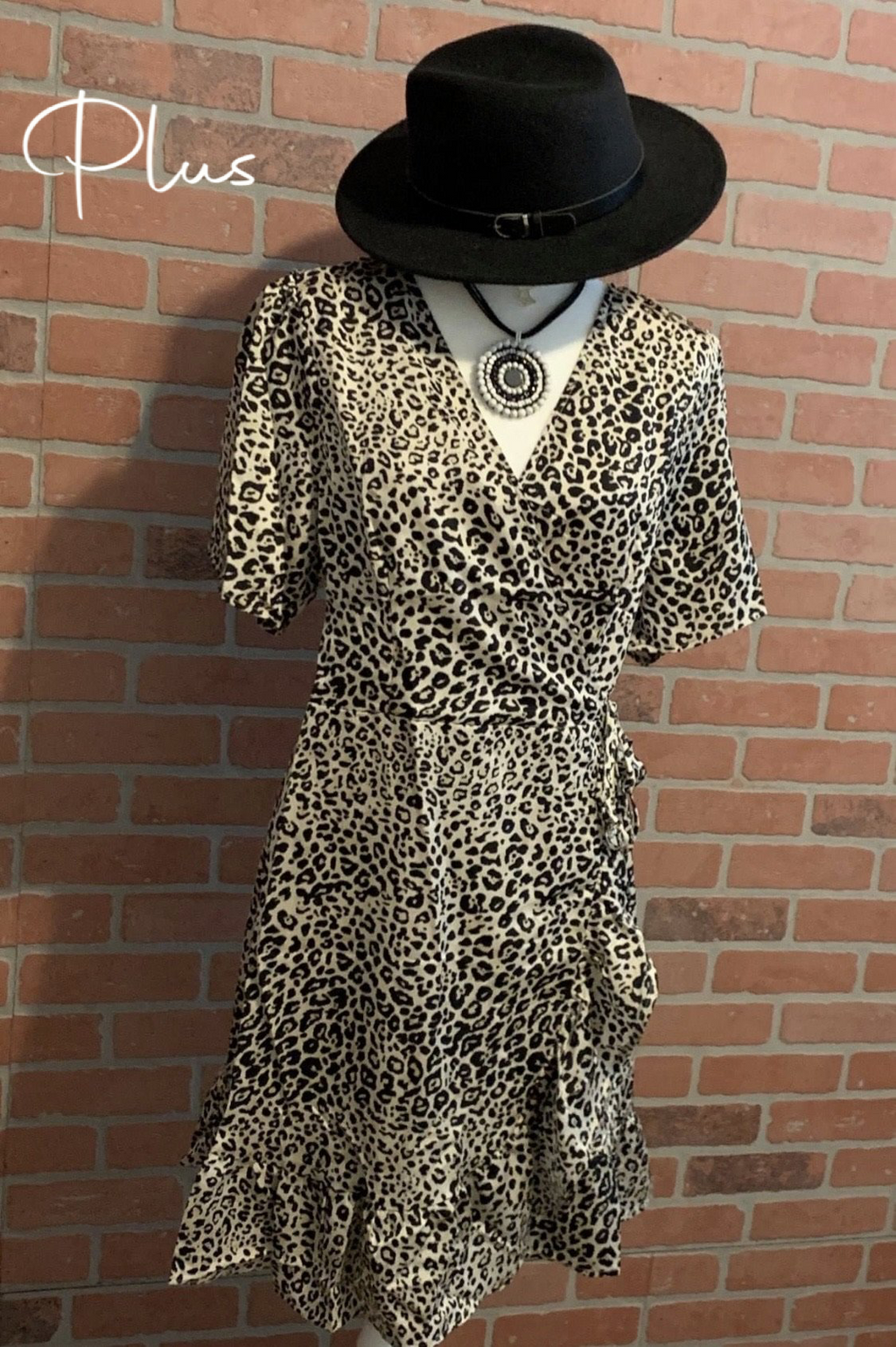 Loving Life Leopard Print Curvy Dress