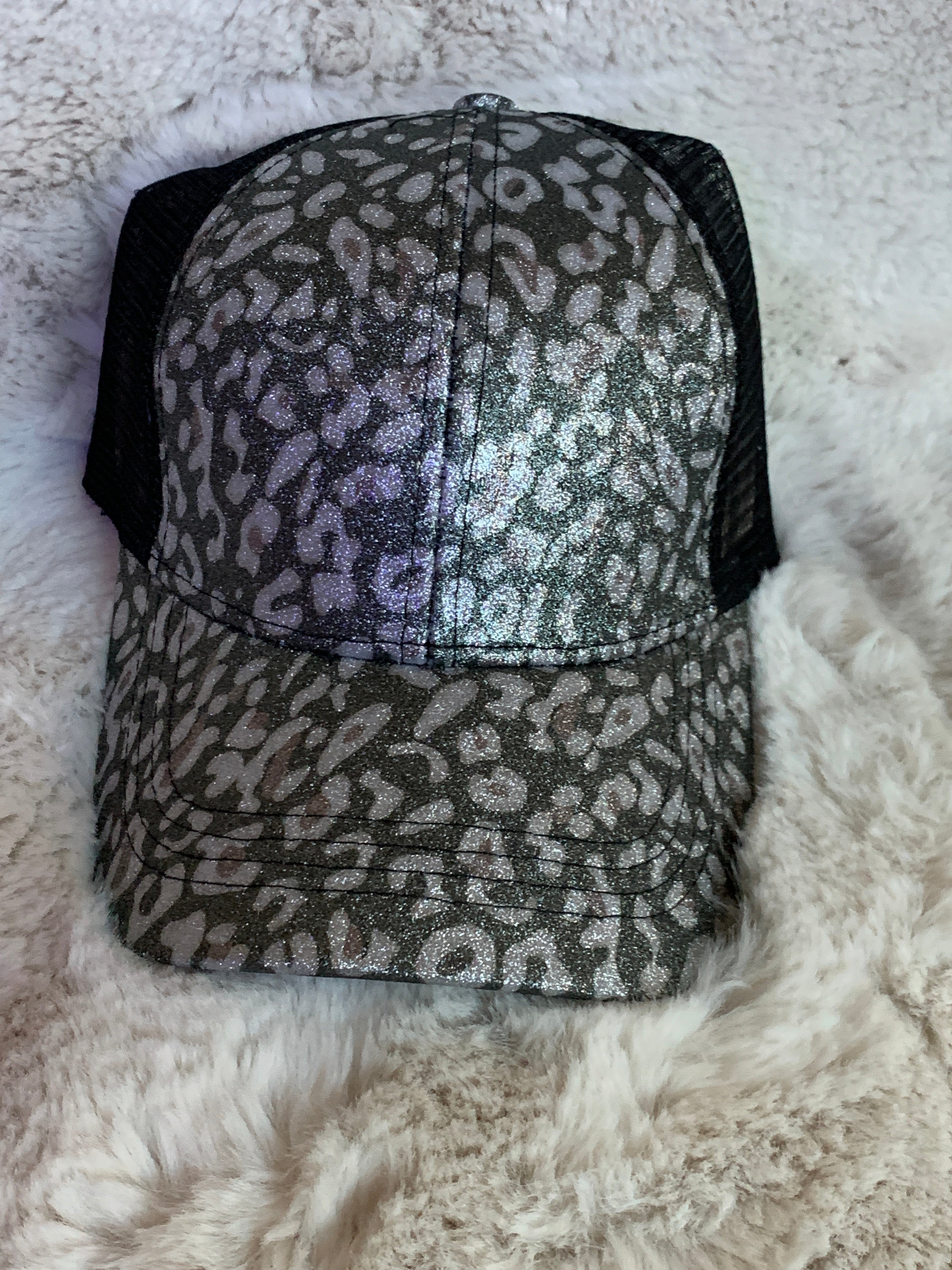 CC Black Glitter Cap