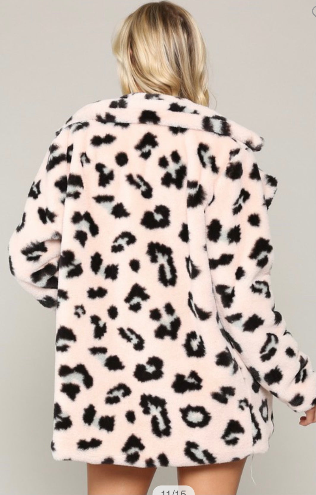 “Jessica” Leopard Blush Coat