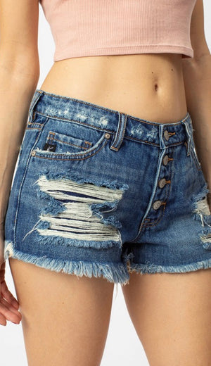 Desperately Distressed Boyfriend Shorts