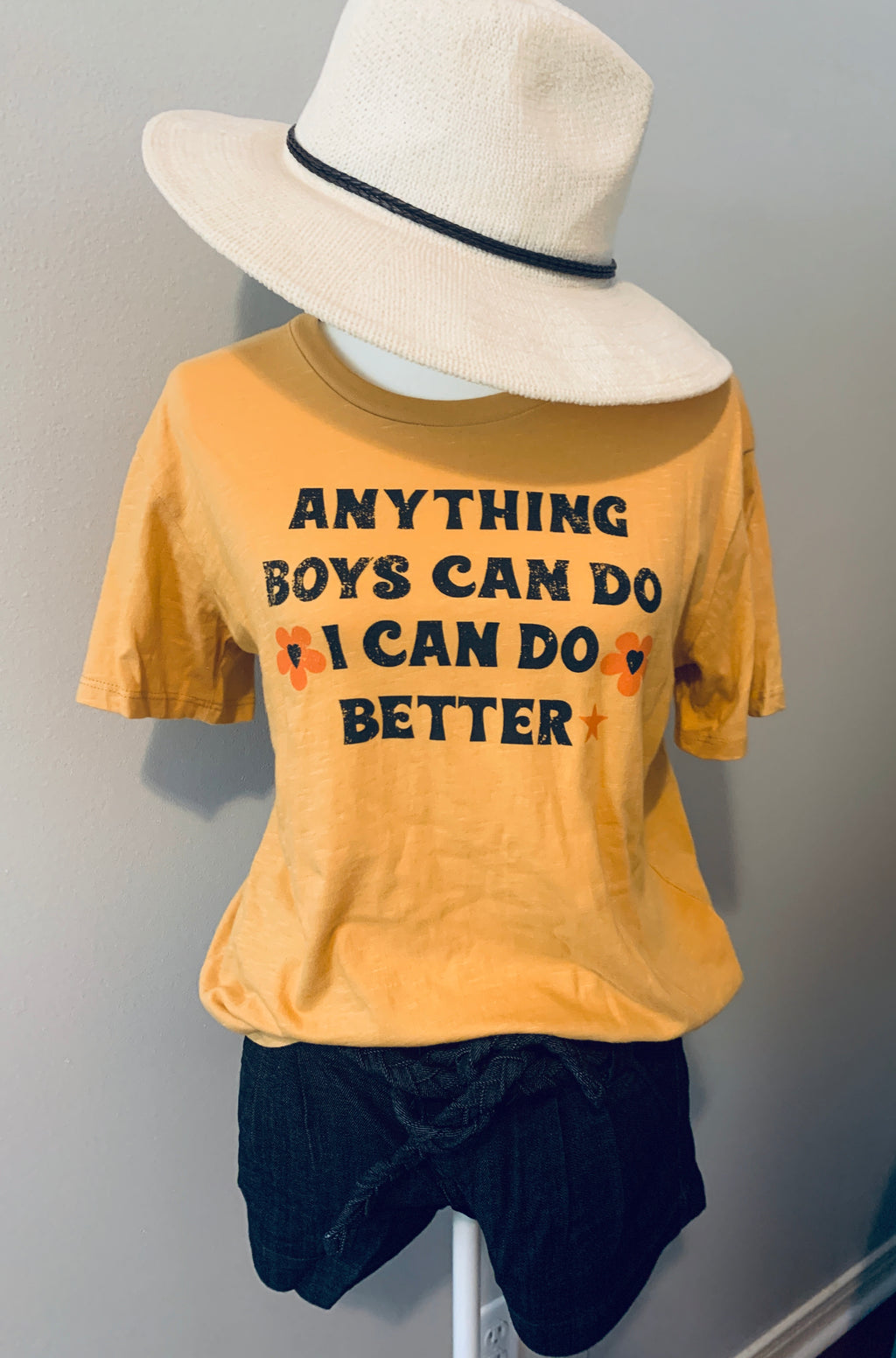 "Girls Rule" Anything boys can do I can do better top