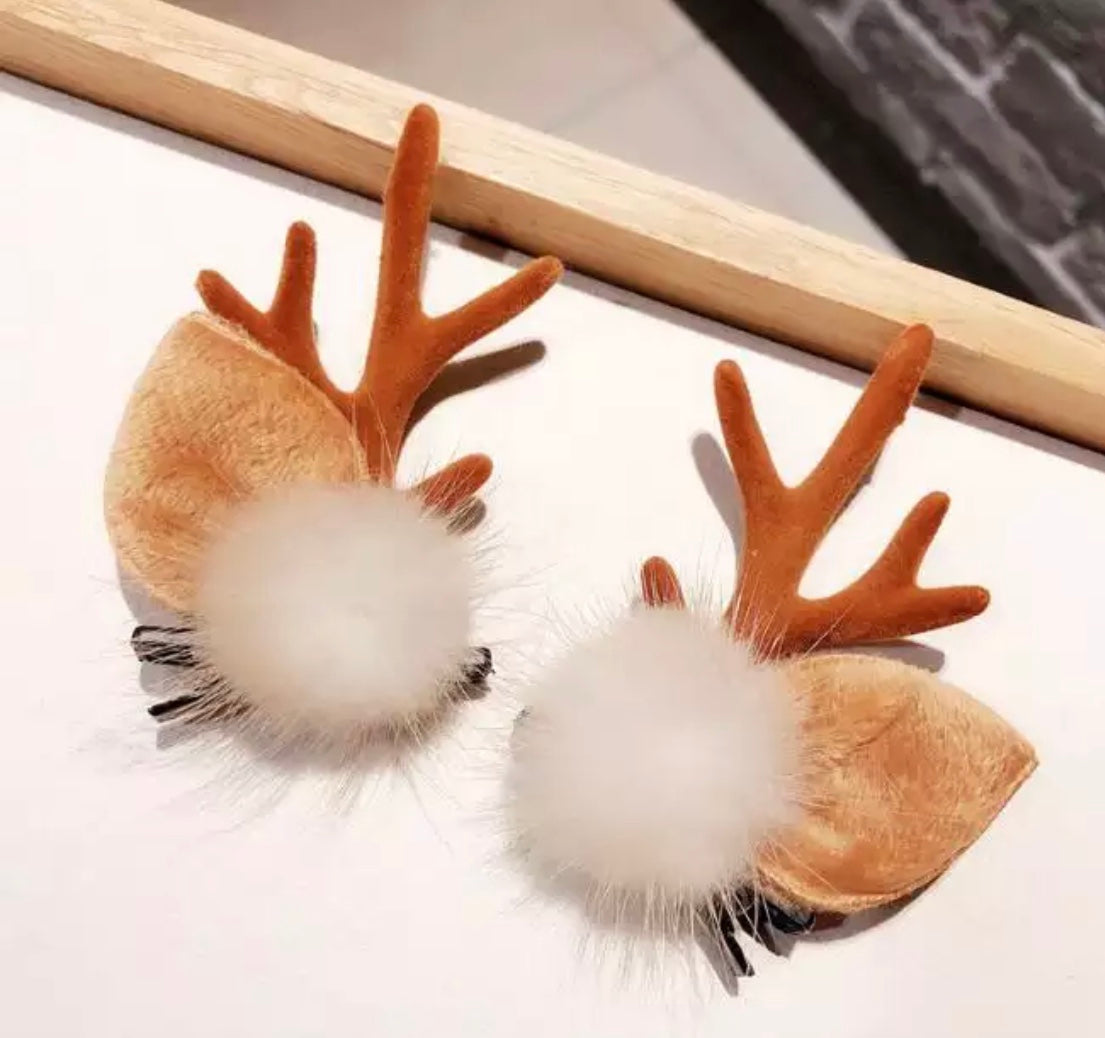 Reindeer Antler Hair Clip