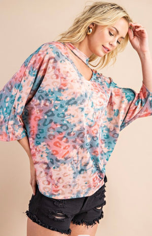 "Jess" Tie Dye Dolman Top