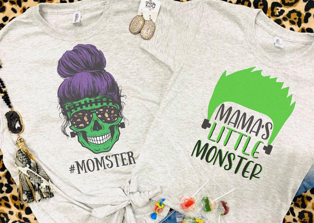 Kids Mamas Little Monster Boy version tee