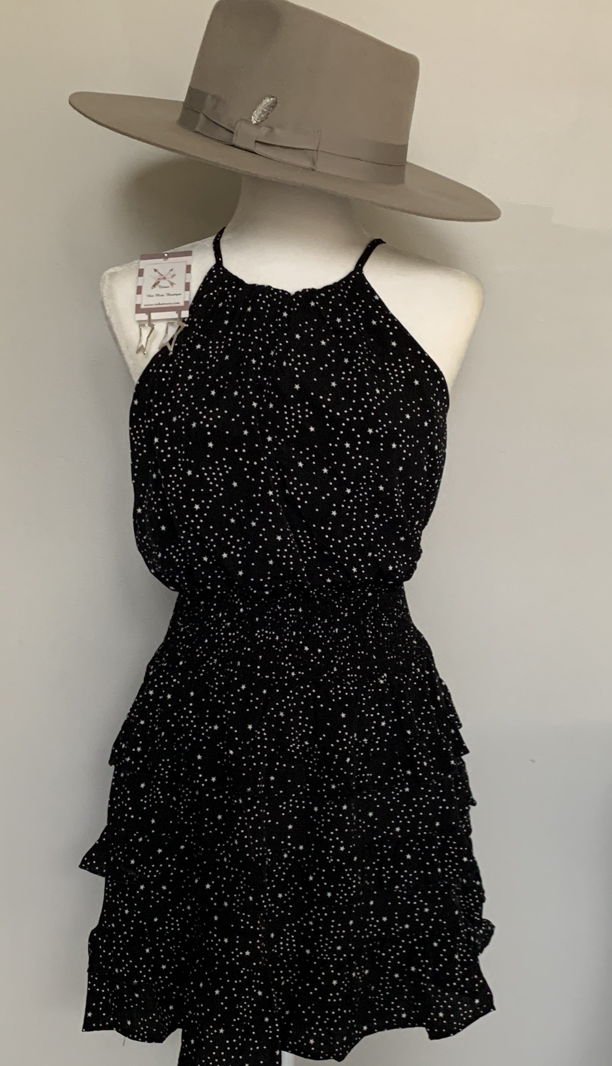 Take My Heart Away Black Star Dress