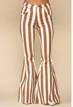 Rockwall Flare Bell Bottom Stripe Jeans