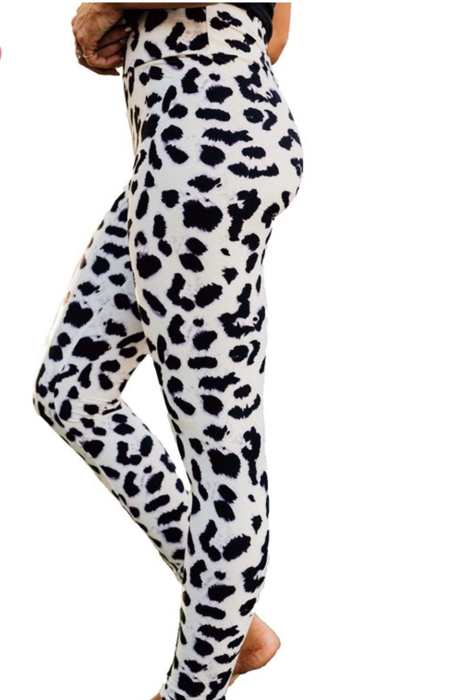 Snow White Long Leopard Leggings