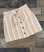 Never to busy Ivory/Taupe Skirt