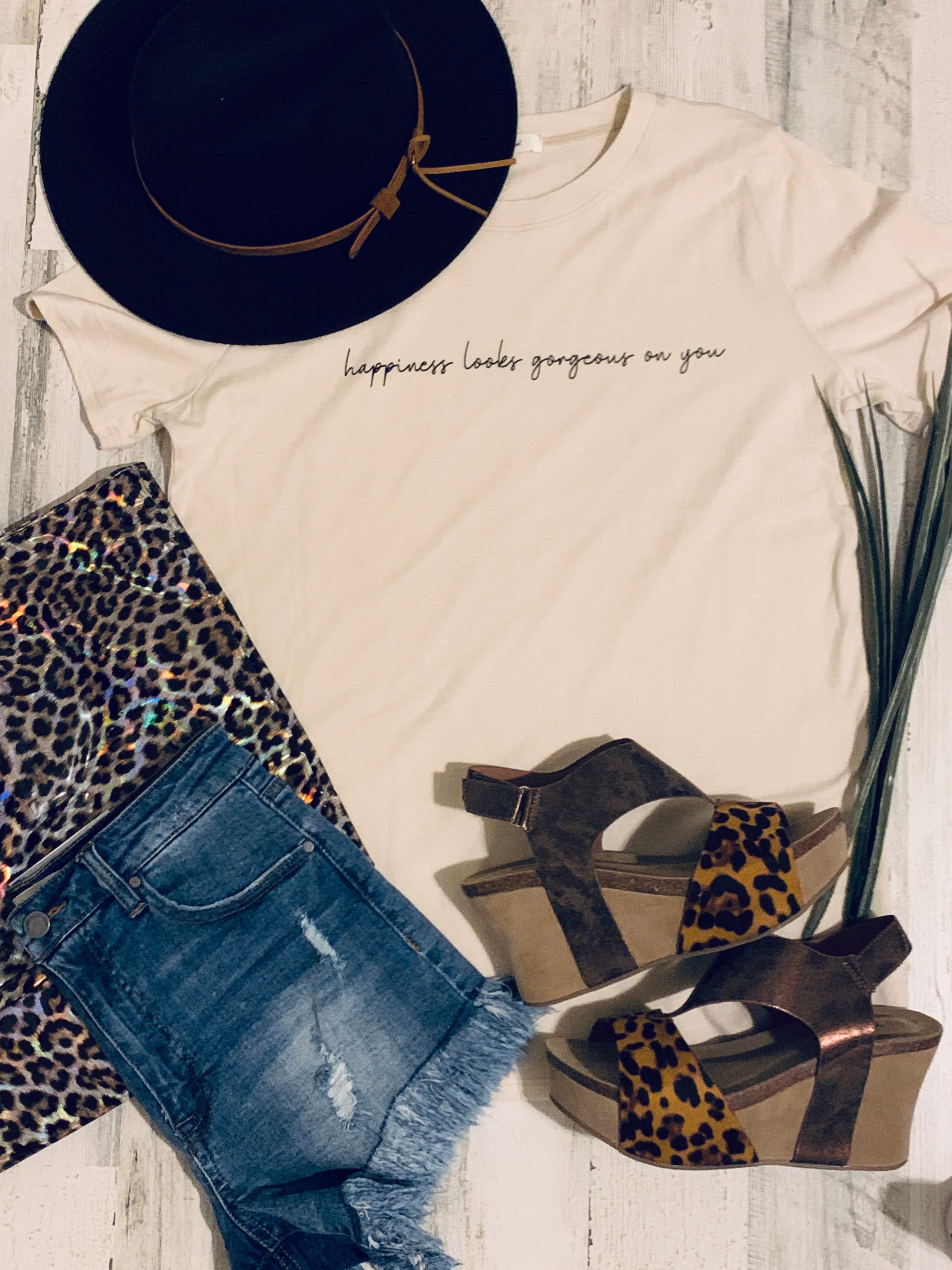 Happiness Looks Gorgeous on You ~ Graphic Top