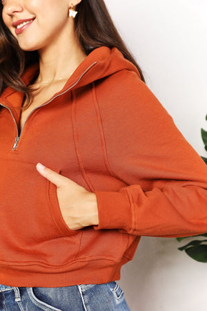 Pumpkin Days Half-Zip Long Sleeve Hoodie