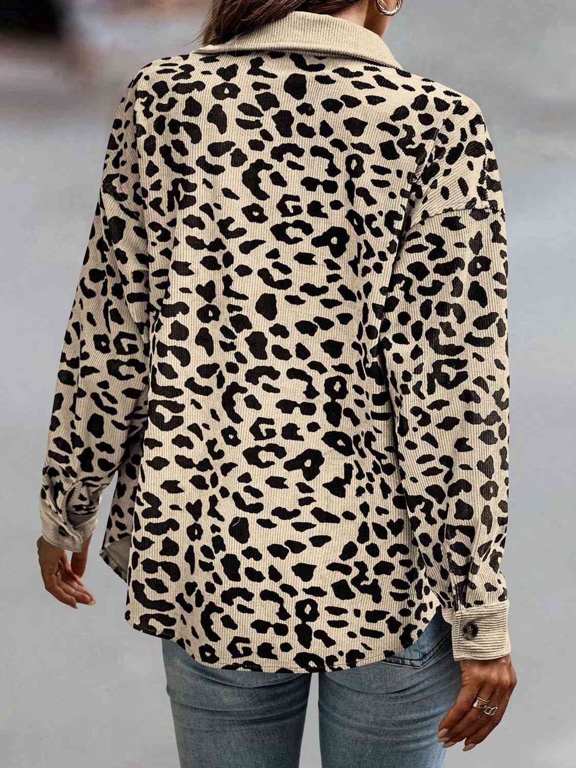 Lauren Leopard Buttoned Jacket