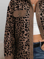 Lauren Leopard Buttoned Jacket