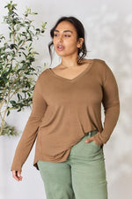 Long Sleeve V-Neck Top