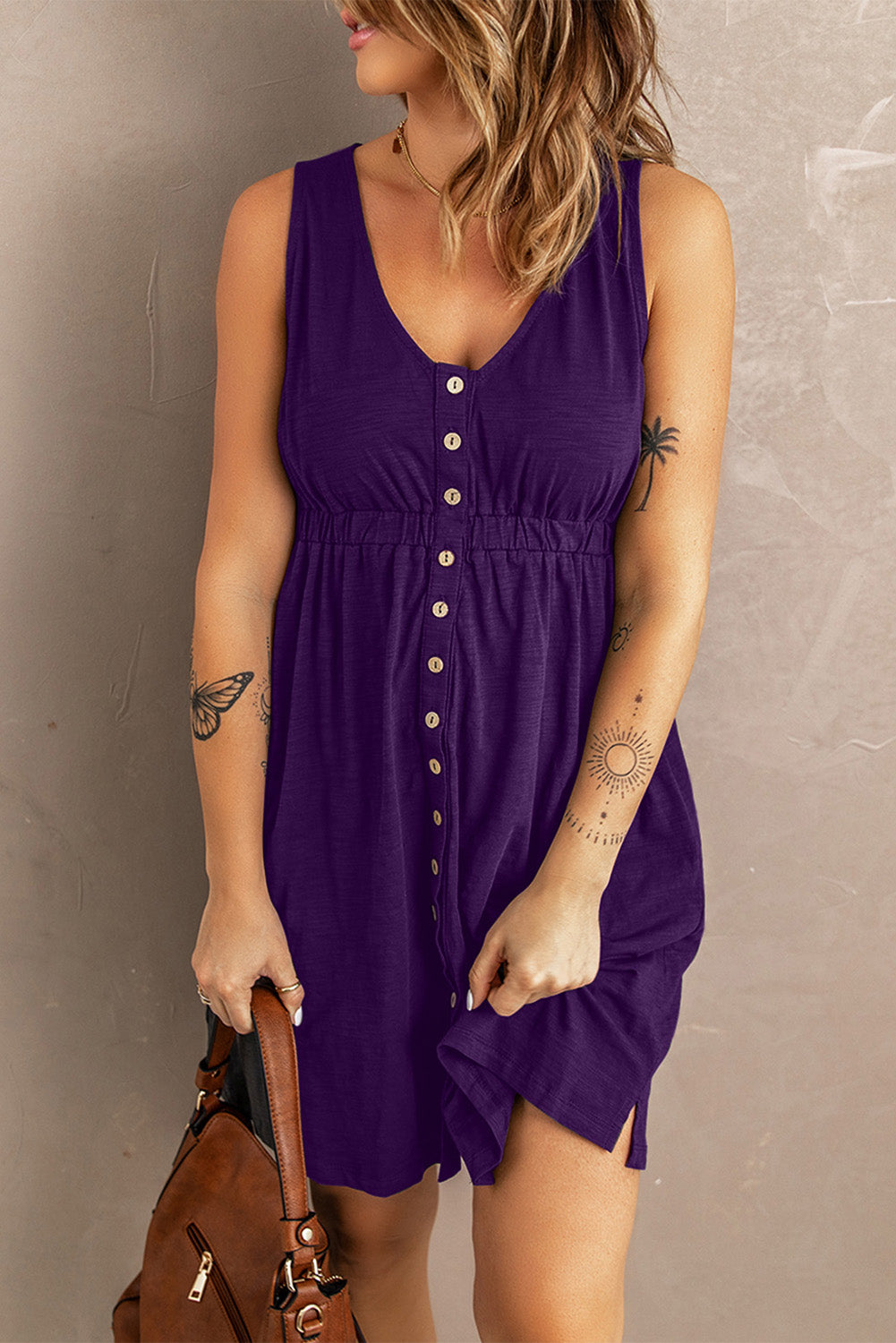 The Magic Dress- Sleeveless Purple