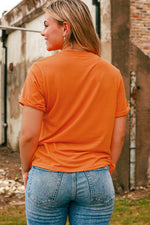 Pumpkin  Round Neck T-Shirt