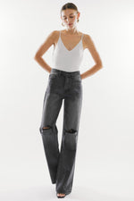 Janice Kancan High Waist Distressed Knee Jeans