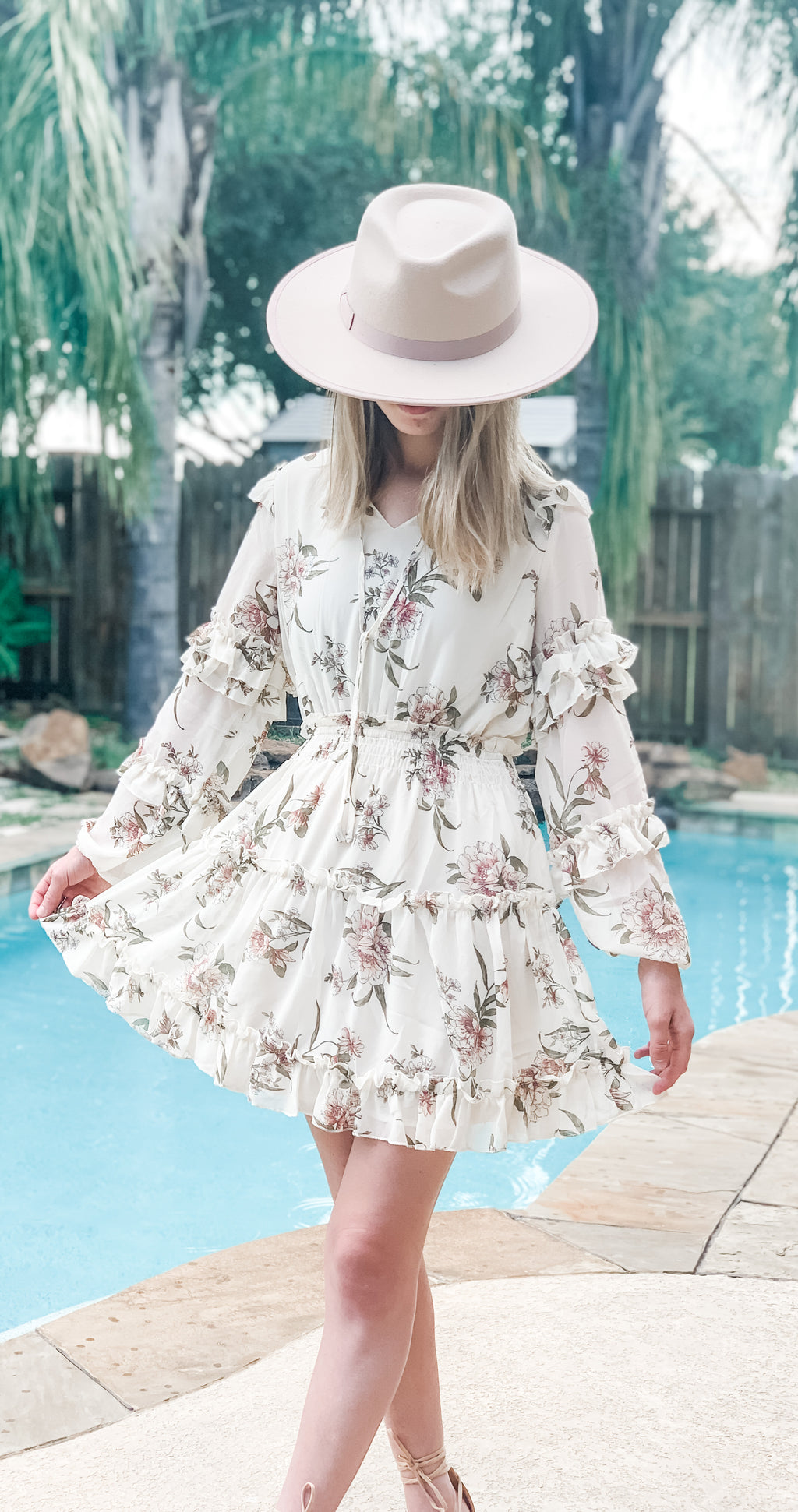 Wishing you were Here Floral Dress