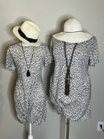 "Take me All the Places" Grey Leopard Dress ~ All Sizes