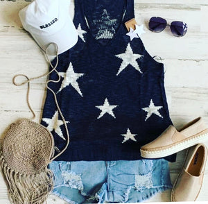 Starlit Nights Lightweight Sweater Star Tank