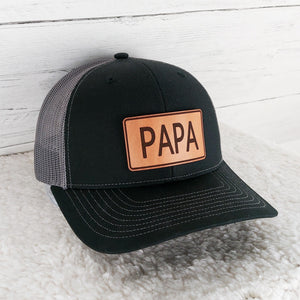 Custom Hat with Leather Patch