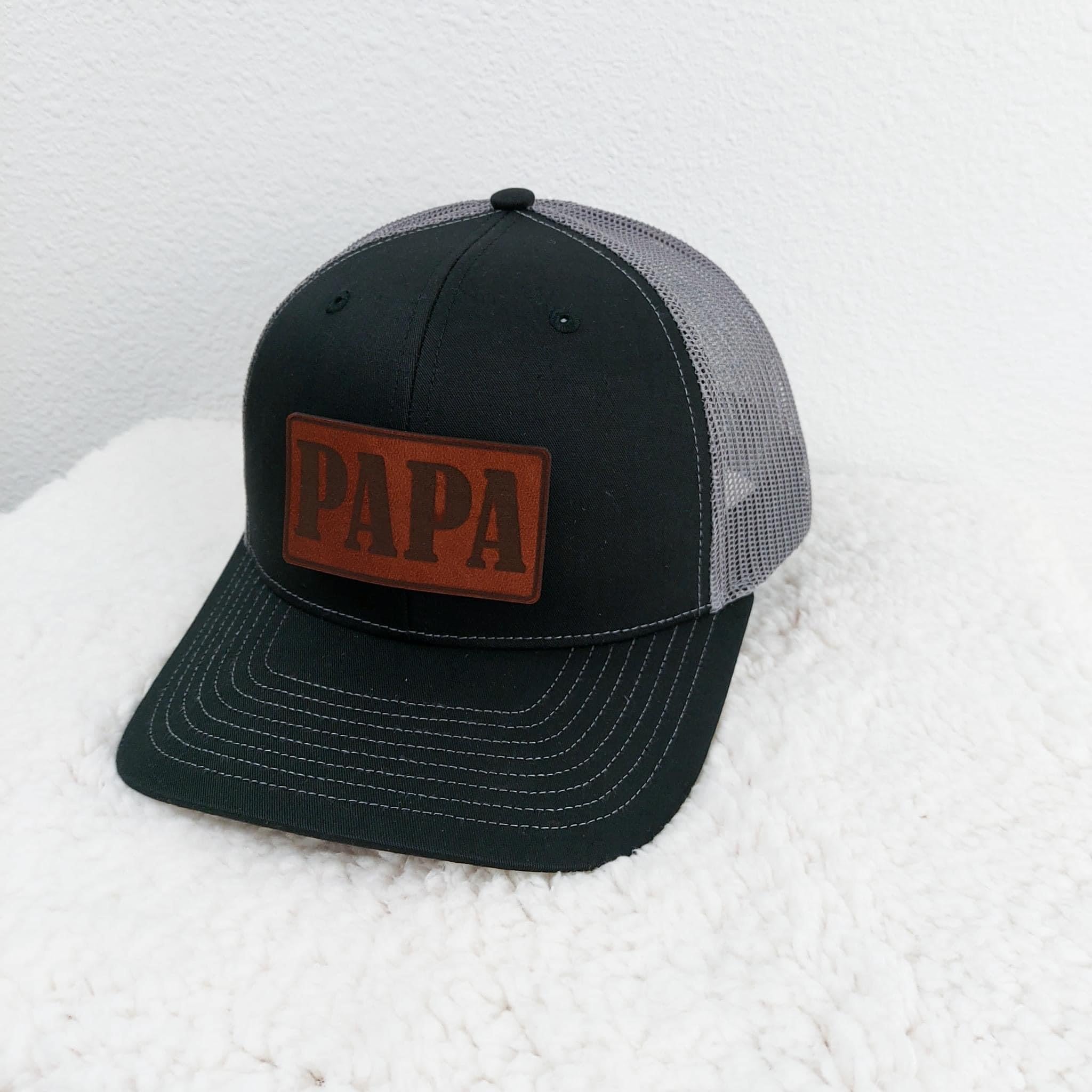 Custom Hat with Leather Patch